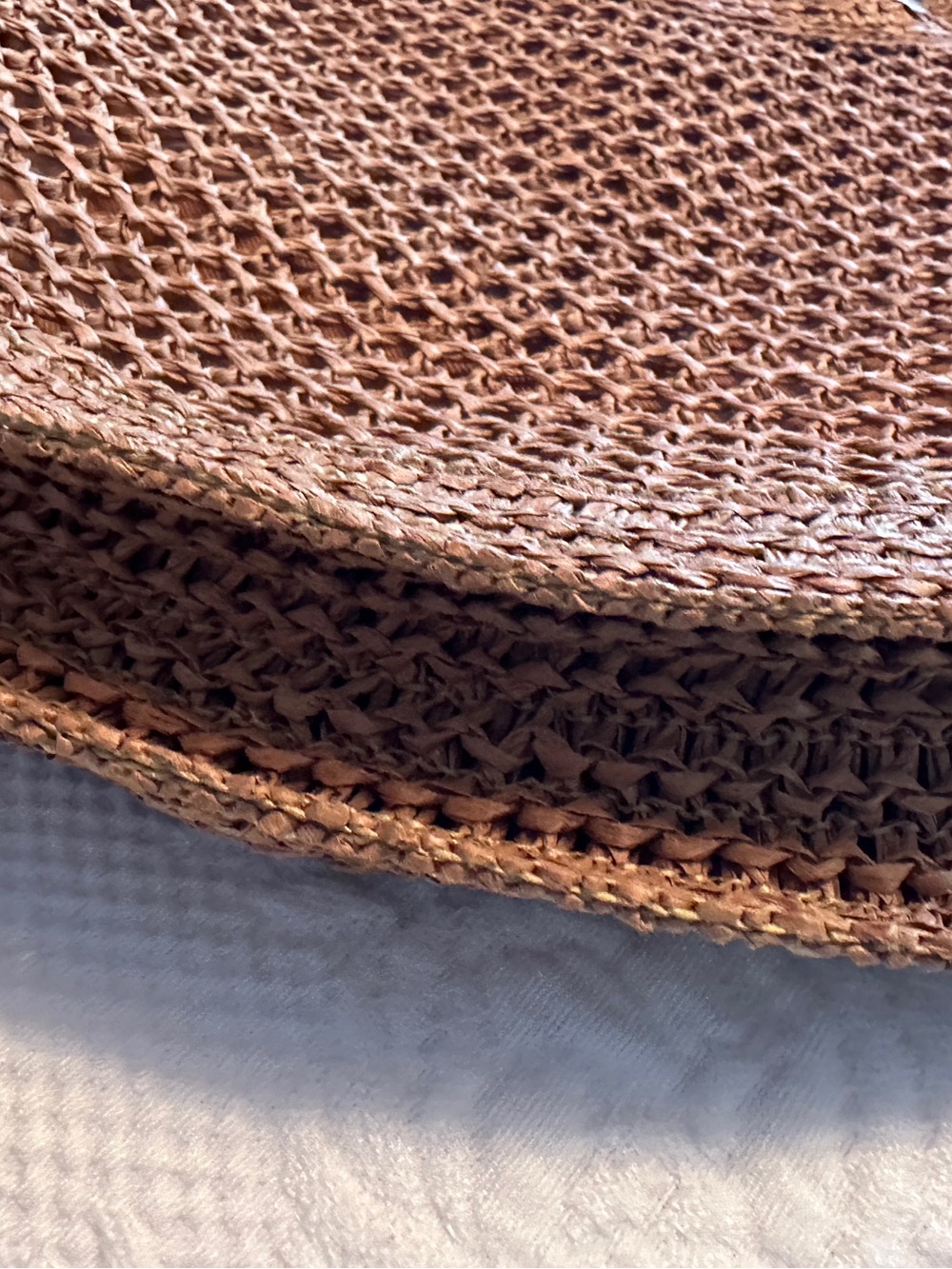 Carried once, straw shoulder bag - Picture 5 of 6